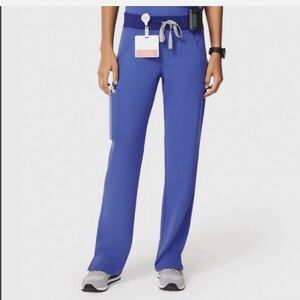 Figs cargo scrub pants- denim blue